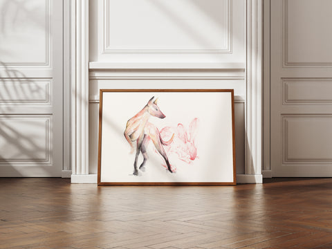 Dog and Rabbit Print